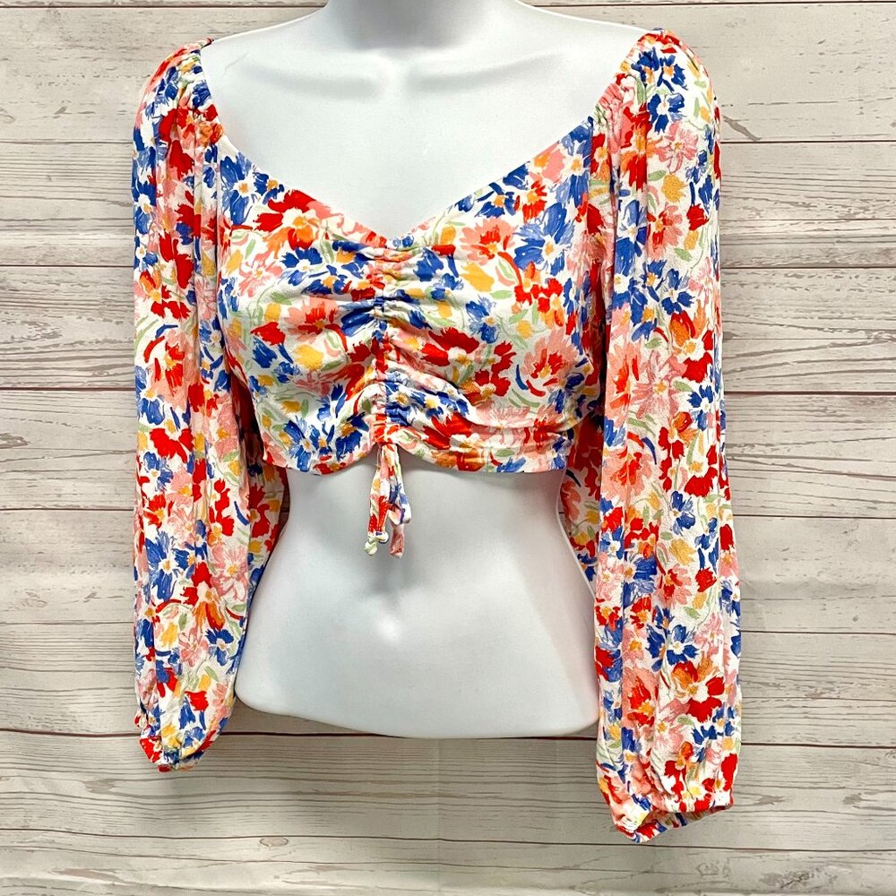 L*Space Farryn Flowers Forever Cropped Blouse